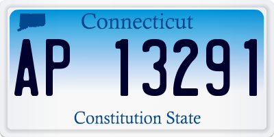 CT license plate AP13291