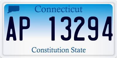 CT license plate AP13294
