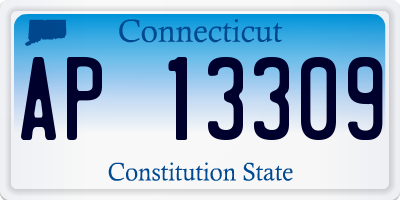 CT license plate AP13309