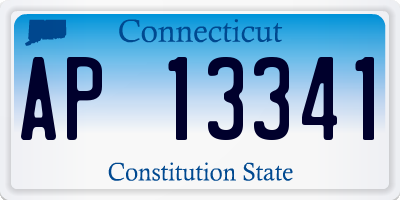 CT license plate AP13341