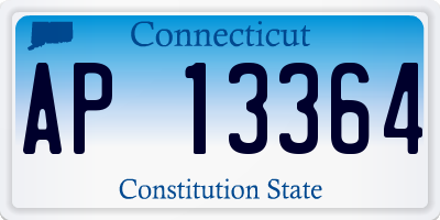 CT license plate AP13364