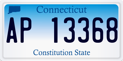 CT license plate AP13368