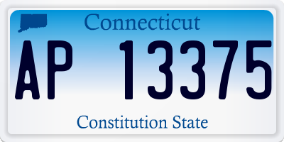 CT license plate AP13375