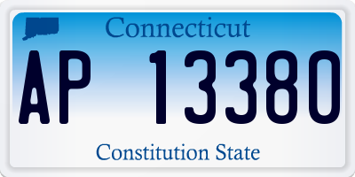 CT license plate AP13380
