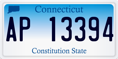 CT license plate AP13394