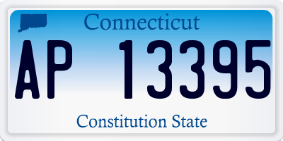 CT license plate AP13395