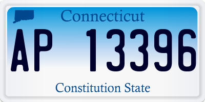 CT license plate AP13396