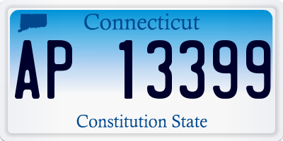 CT license plate AP13399
