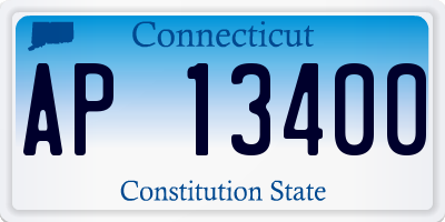 CT license plate AP13400