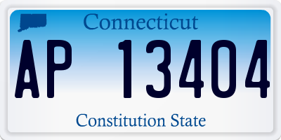 CT license plate AP13404