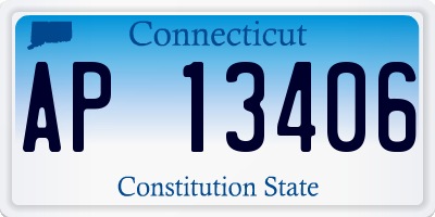 CT license plate AP13406