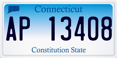 CT license plate AP13408