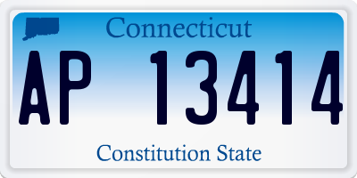 CT license plate AP13414