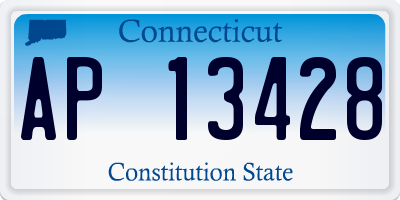 CT license plate AP13428