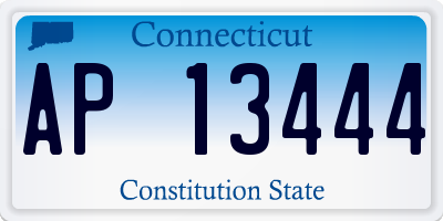 CT license plate AP13444