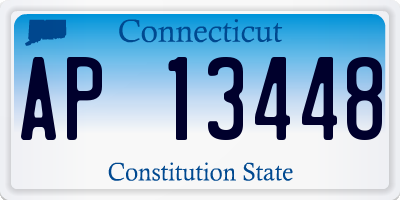 CT license plate AP13448