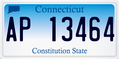 CT license plate AP13464