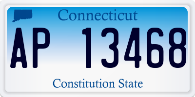 CT license plate AP13468