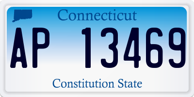 CT license plate AP13469