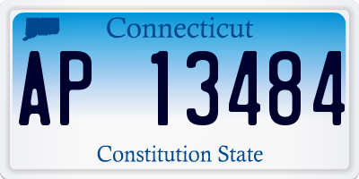 CT license plate AP13484