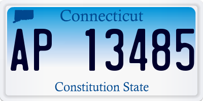 CT license plate AP13485