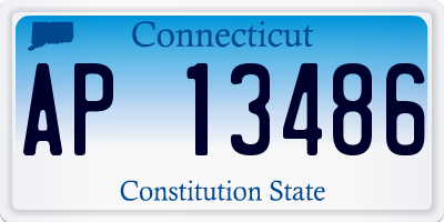 CT license plate AP13486