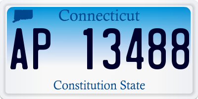CT license plate AP13488