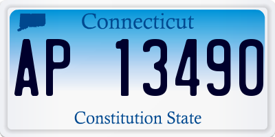 CT license plate AP13490
