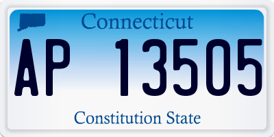 CT license plate AP13505