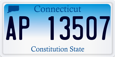 CT license plate AP13507