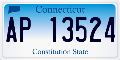 CT license plate AP13524