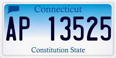 CT license plate AP13525