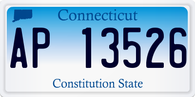 CT license plate AP13526