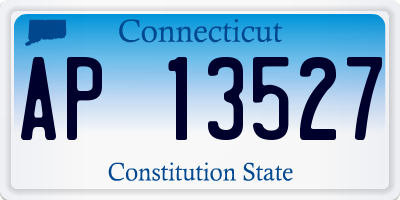 CT license plate AP13527