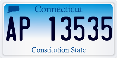 CT license plate AP13535