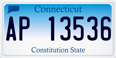 CT license plate AP13536