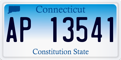 CT license plate AP13541