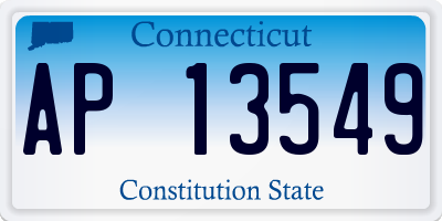 CT license plate AP13549