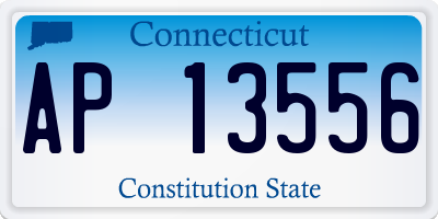 CT license plate AP13556