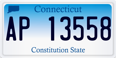 CT license plate AP13558