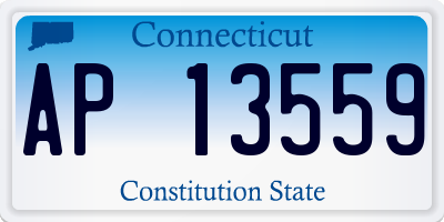 CT license plate AP13559