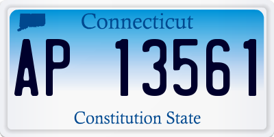 CT license plate AP13561