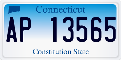 CT license plate AP13565