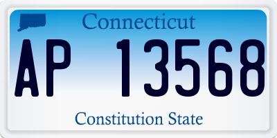 CT license plate AP13568