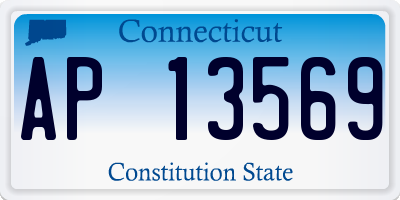 CT license plate AP13569