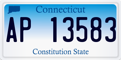 CT license plate AP13583