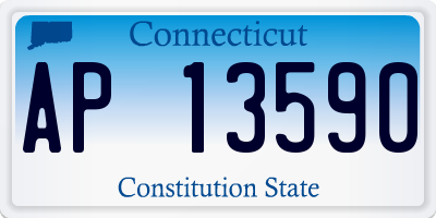 CT license plate AP13590
