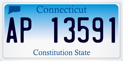 CT license plate AP13591
