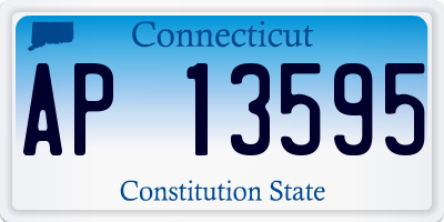 CT license plate AP13595