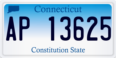 CT license plate AP13625